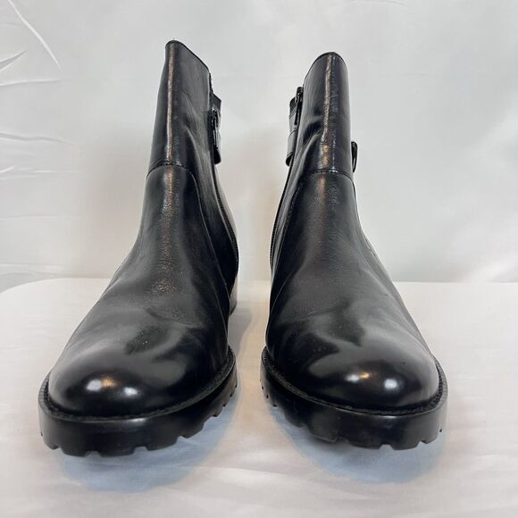 Circa Joan And David Women Black Buckle Zip Ankle Boots Size 10 NWOT - Picture 5 of 13